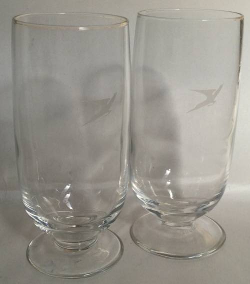 South African Airways etched tumblers, one bid for both
