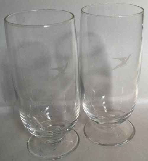 South African Airways etched tumblers, one bid for both