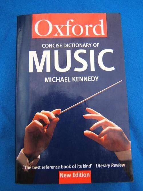 Music----Oxford Concise Dictionary of----paperback pp 815