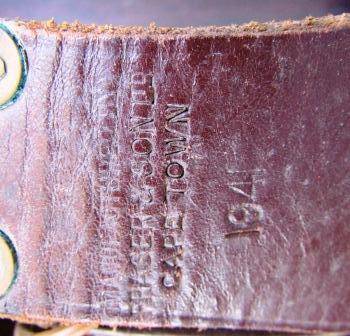 Leather bandolier Fraser & Sond Ltd. Cape Town 1941. Cartridge artillary belt