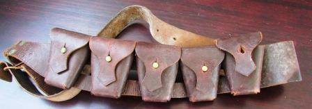 Leather bandolier Fraser & Sond Ltd. Cape Town 1941. Cartridge artillary belt