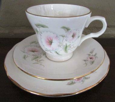 Crown Trent Fine Bone China Trio. Made in Staffordshire, England