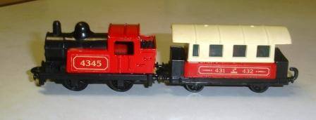 Retro "Matchbox" Steam Loco and Passenger Coach. No. 44. Circa 1978. Made in England