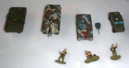 Retro toy tanks