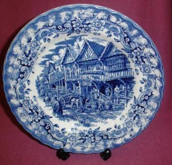 Grindley, blue plate. 'Ronan's Brewery'