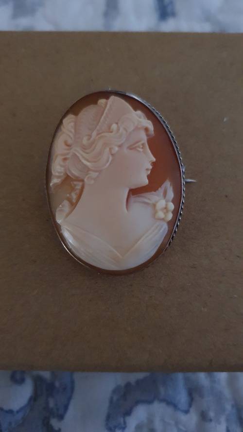 Cameo set in Sterling silver