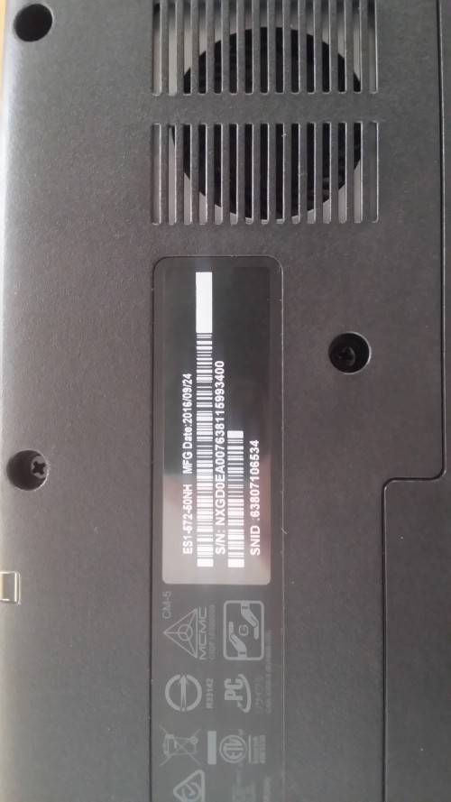 *Late 2016* 15.6" Acer Aspire Es 15, i5 6th Gen, 8Gb Ram, 1Tb Hdd