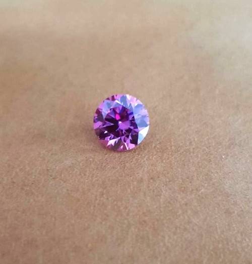 **Certified Moissanite** 1.00ct Rare Pink Moissanite Loose Stone  Color VVS1 Excellent Cut