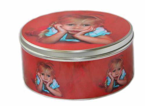 Photo tin - your family or your pet on the tin. Excellent quality. Get them now before Christmas