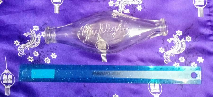 Beautiful Old Vintage Glass  Feeding Bottle