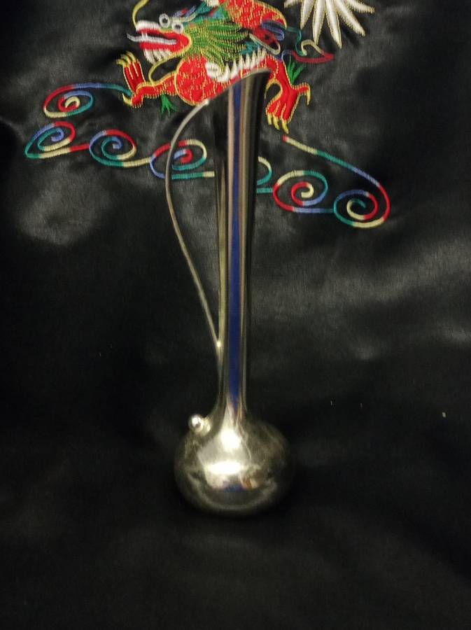 Silver Plated Bud Vase Made in Japan