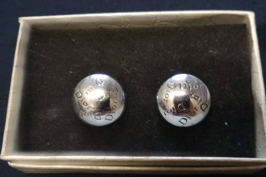 Christian Dior Silverplate- Christian Dior Cufflinks - Cufflinks