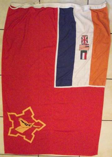 LARGE SADF SOUTH AFRICAN INFANTRY FLAG +/- 175 cm x +/- 114 cm