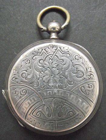 VINTAGE ANGORA SILVER PLATED POCKET WATCH - NOT WORKING