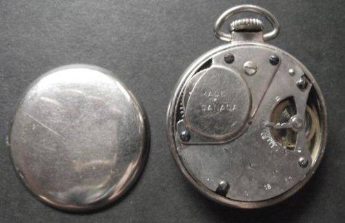 WESTCLOX ZOBO POCKET WATCH MADE IN CANADA - NOT WORKING