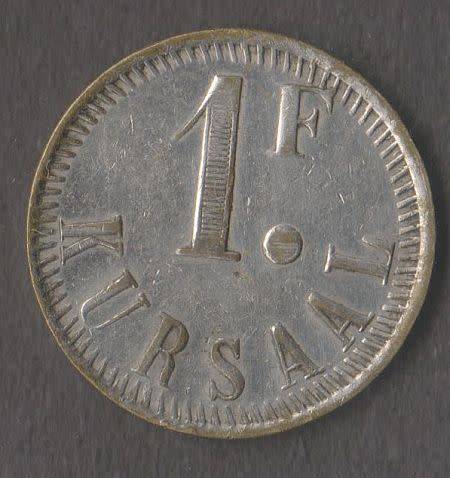 SCARCE KURSAAL 1 FRANC CASINO TOKEN