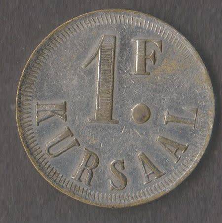 SCARCE KURSAAL 1 FRANC CASINO TOKEN