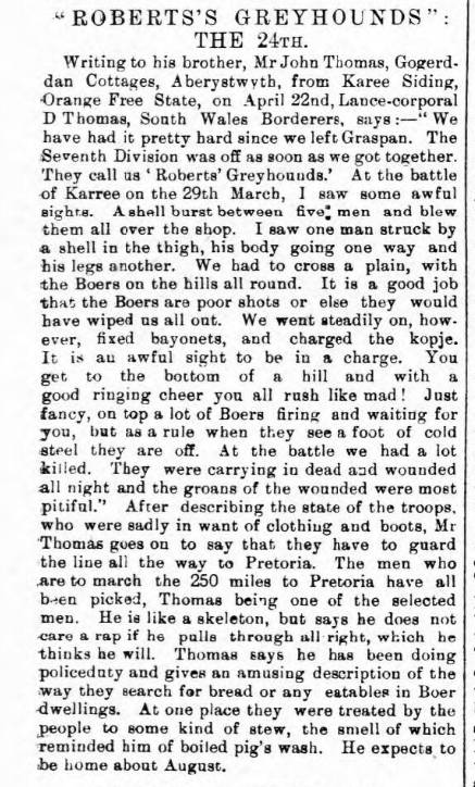 QSA 3 CLASPS KSA 2 CLASPS TO PRIVATE IN SOUTH WALES BORDERERS DANGEROUSLY WOUNDED AT KAREE SIDING