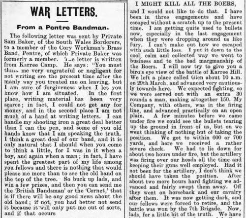 QSA 3 CLASPS KSA 2 CLASPS TO PRIVATE IN SOUTH WALES BORDERERS DANGEROUSLY WOUNDED AT KAREE SIDING