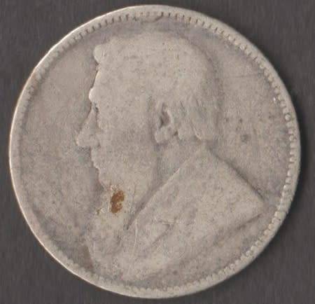 1896 ZAR ONE SHILLING SILVER COIN