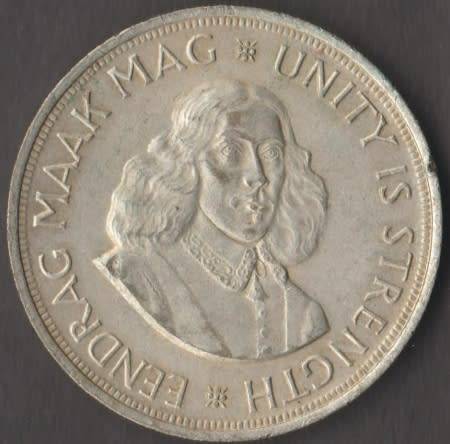 1963 SOUTH AFRICA 50 CENTS SILVER COIN