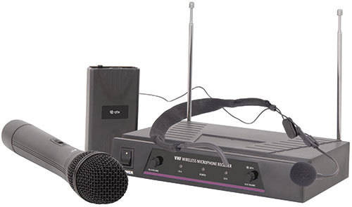 QTX VHN2 VHF handheld + neckband wireless mic system
