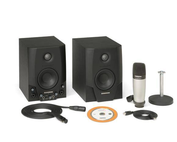 Studio GT Pro - Active Studio Monitors with C01 Condenser Microphone