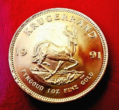 1991 KRUGER RAND 1 OUNCE .. 34 GRAMS 22ct