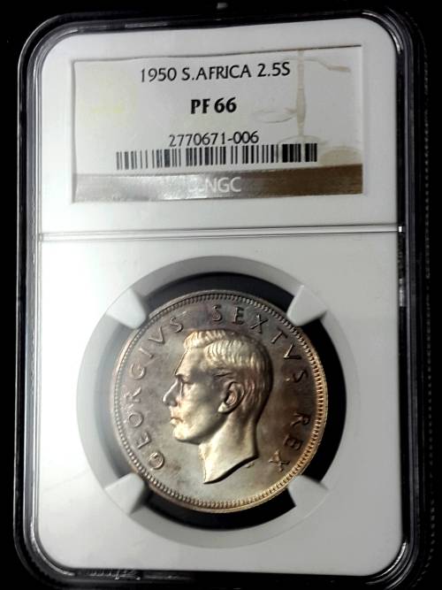 1950 SA UNION SHORT PROOF SET GRADED BY NGC..... HIGH GRADES