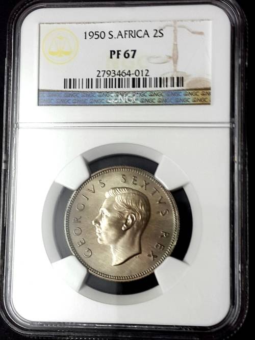 1950 SA UNION SHORT PROOF SET GRADED BY NGC..... HIGH GRADES