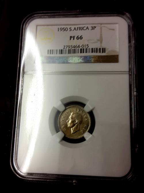 1950 SA UNION SHORT PROOF SET GRADED BY NGC..... HIGH GRADES