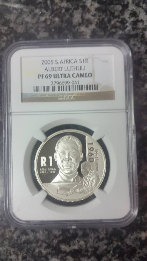 2005 LUTHULI SILVER R1   GRADED  PF69   BY NGC