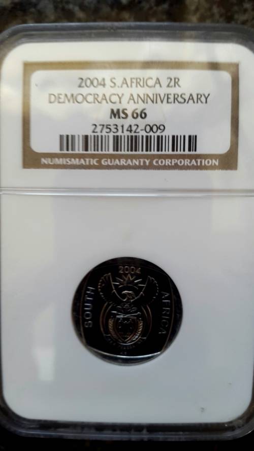2004 RSA R1 DEMOCRACY  GRADED MS 66   BY NGC