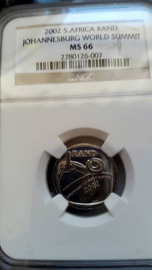 2002 RSA R1 WORLD SUMMIT   GRADED  MS 66  BY NGC