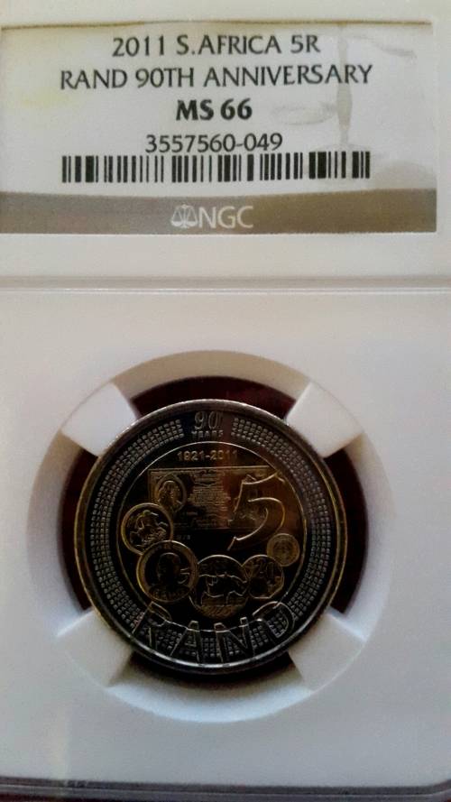 2011 RSA  R5 GRADED  MS 66   BY NGC