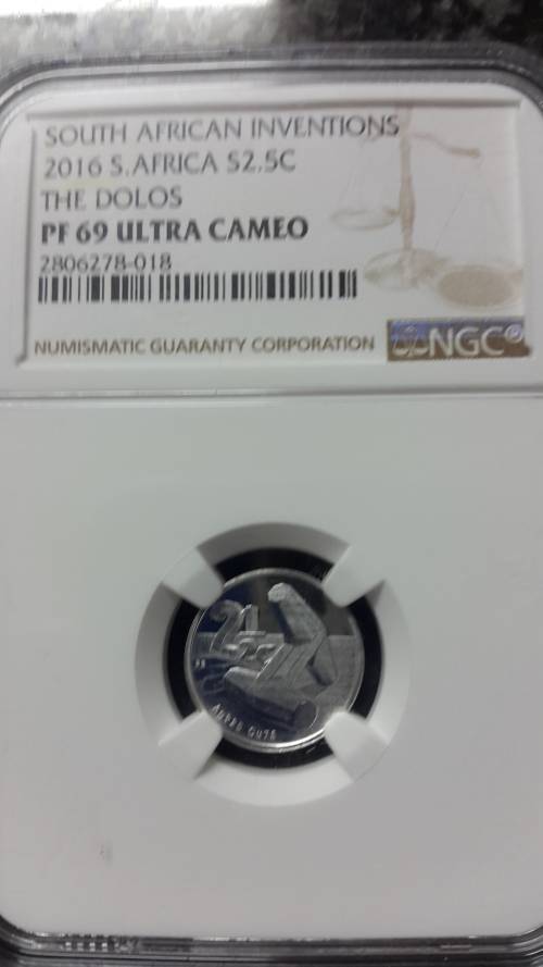2016 RSA SILVER FLYPRESS TICKEY DOLOS   GRADED PF 69 ULTRA CAMEO    BY NGC