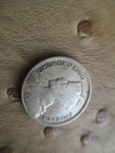 1936 SOUTHERN RHODESIA STERLING SILVER 6 D...VERY COLLECTABLE