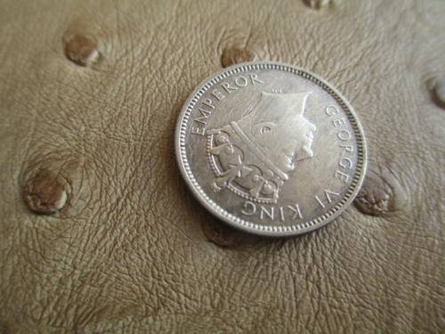 1937 SOUTHERN RHODESIA STERLING SILVER 6 D...VERY COLLECTABLE