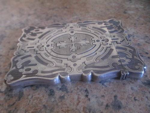 1854 CALLING CARD HOLDER FROM BIRMINGHAM - 60 GRAMS OF STERLING SILVER