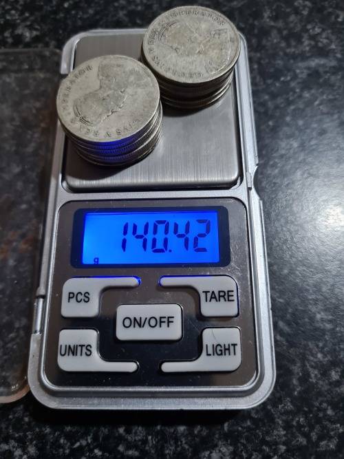 13 x SA UNION 2 SHILLINGS. 1923 -1934 Weight 140,3 grams silver