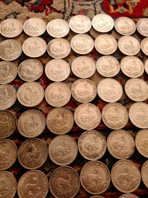 100 X SA UNION CROWN COLLECTION Dates 1947 - 1950 .PLEASE READ DESCRIPTION