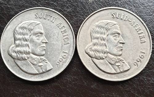 1966 English and Afrikaans Silver R1.
