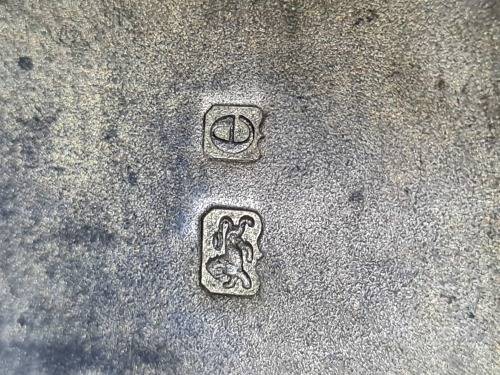 Antique solid sterling silver cigar case, Weight 93 grams sterling silver