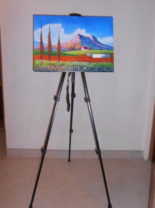 ARTIST EASEL ALUMINUM  PORTABLE - EXTENDABLE- CONVENIENT- PRACTICAL
