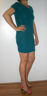 !!!!!!!!!!!!SALE  SALE!!!!!!  Free2bU - Aquamarine knitted dress - size 8 (32)