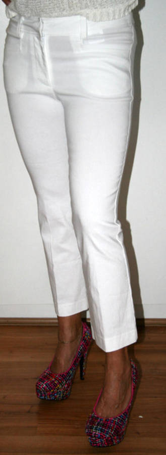 Kelso - White Skinny Chinos - Size 8