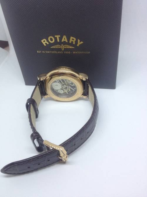 Rotary Men's Skeleton Mechanical Watch Read authorised dealer of Rotary