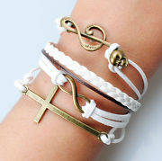 Infinity Fashion Leather Charm Baracelet
