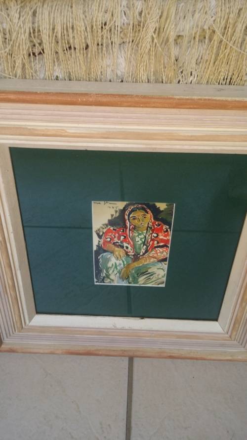 IRMA STERN POST CARD FRAMED