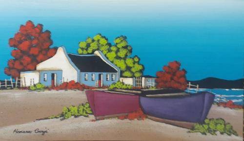 MARIANA CRONJE PAINTING 38 X 22 CM